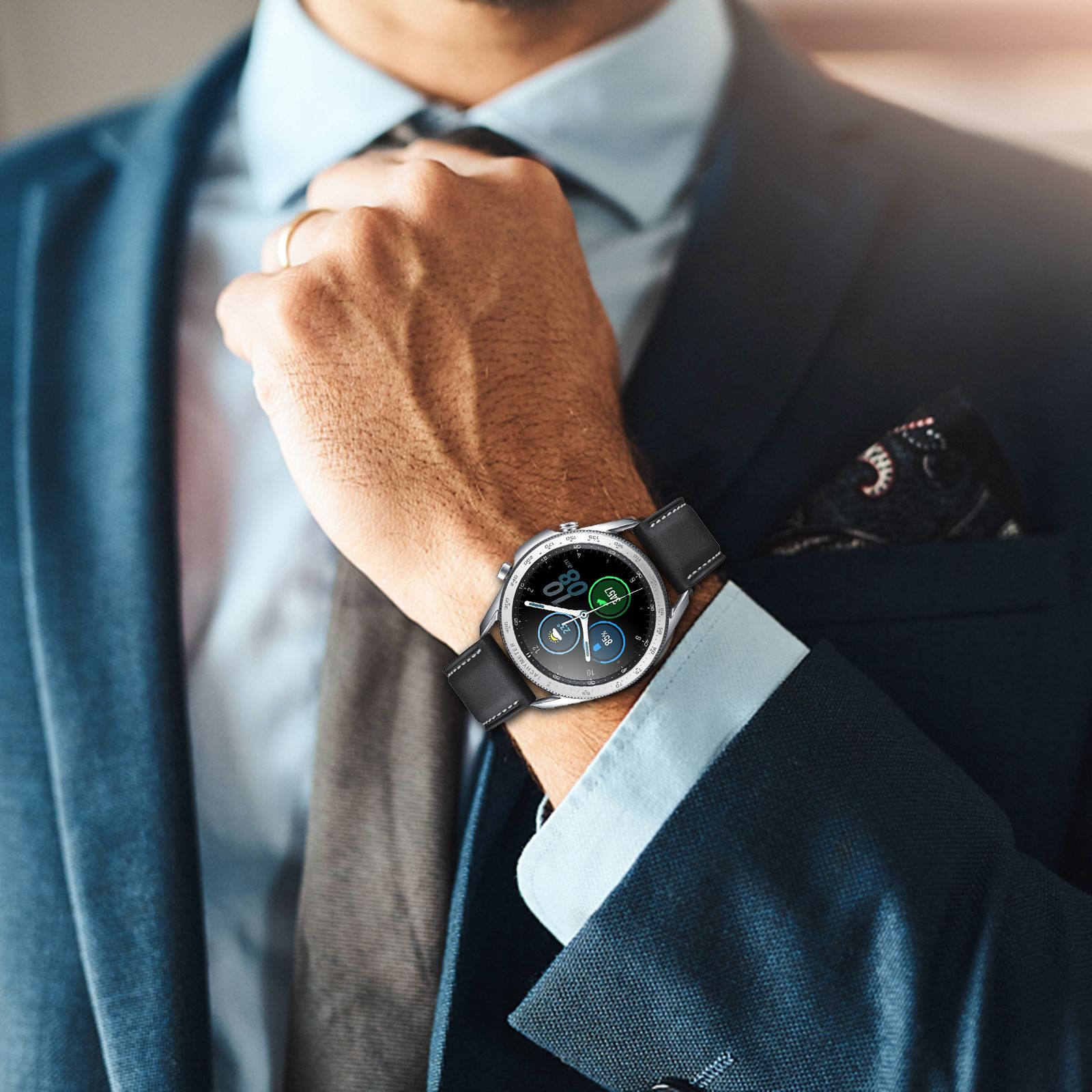 Smartwatch Case - Aluminum Alloy Watch Bezel Protector Ring
