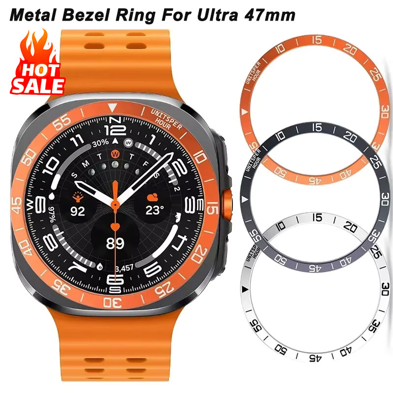 Android Smartwatch Accessories - Metal Cover Bezel Ring Case For