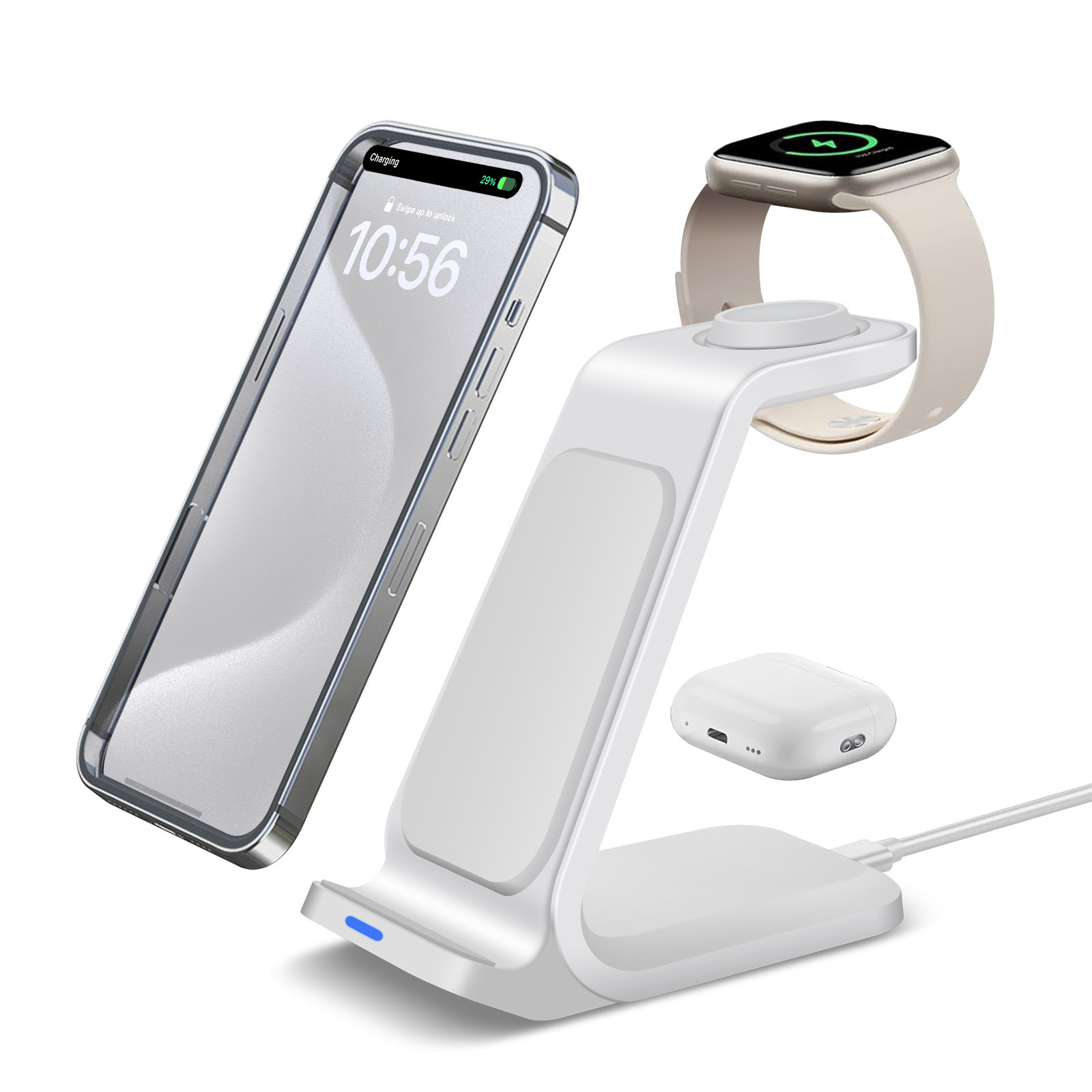 3 in 1 Charging Station for iP - Smartwatch X 评论和价格