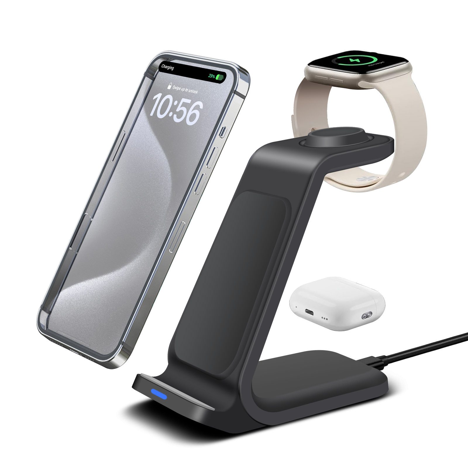 3 in 1 Charging Station for iP - Smartwatch X 评论和价格