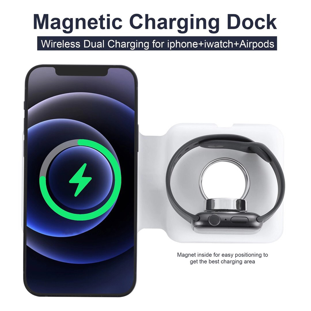 2IN1 Magnetic Wireless Charger - Smartwatch X 评论和价格
