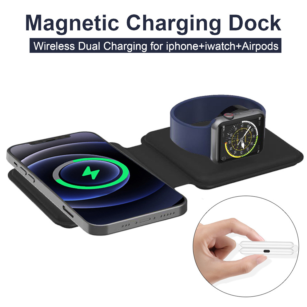 2IN1 Magnetic Wireless Charger - Smartwatch X 评论和价格