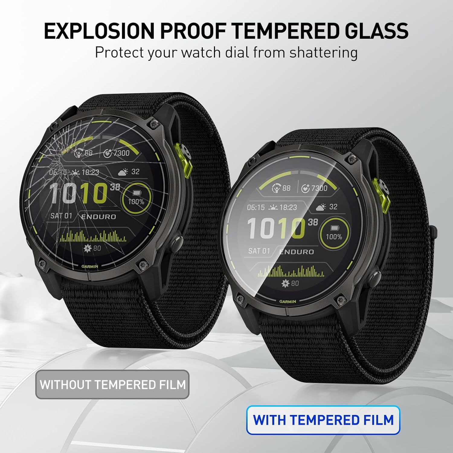 Tempered Glass Films For Garmi - Watch Face Protector 评论和价格