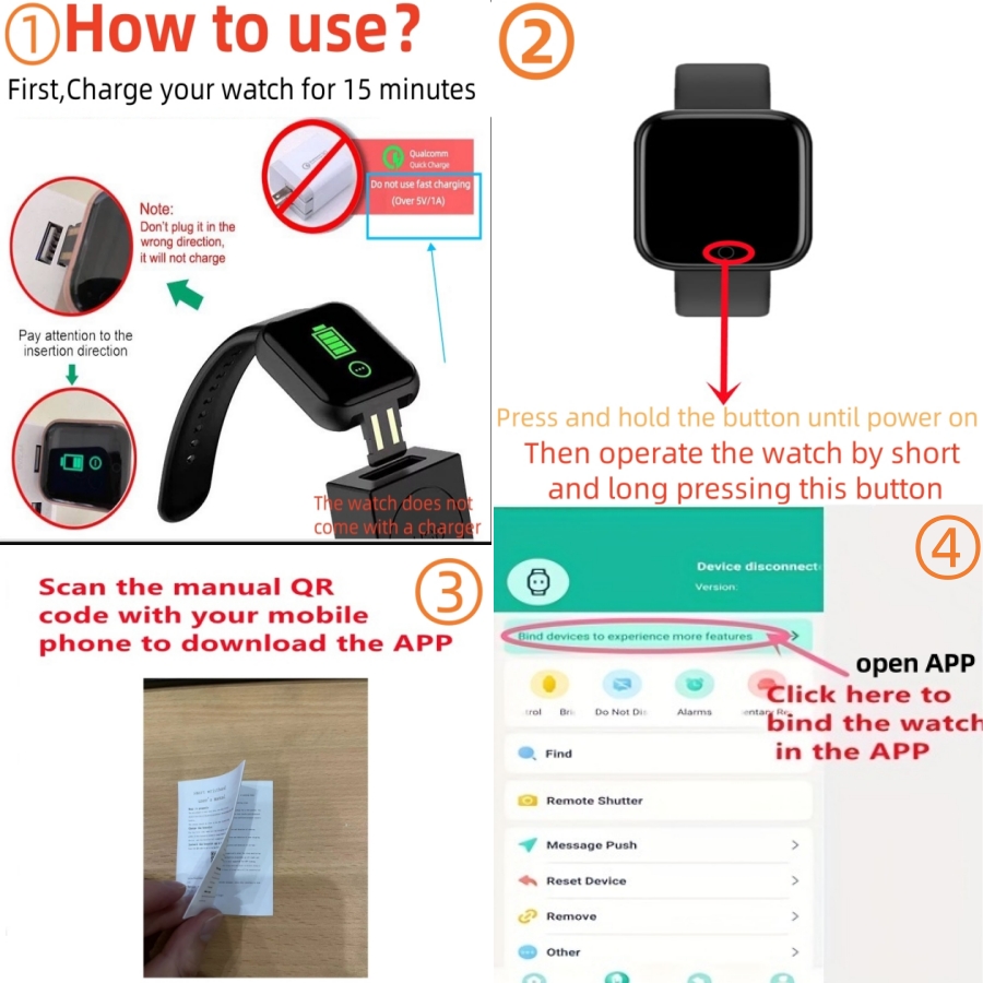 Sport Smartwatch Fitness Brace - Android Smartwatch Accessories 评论和价格