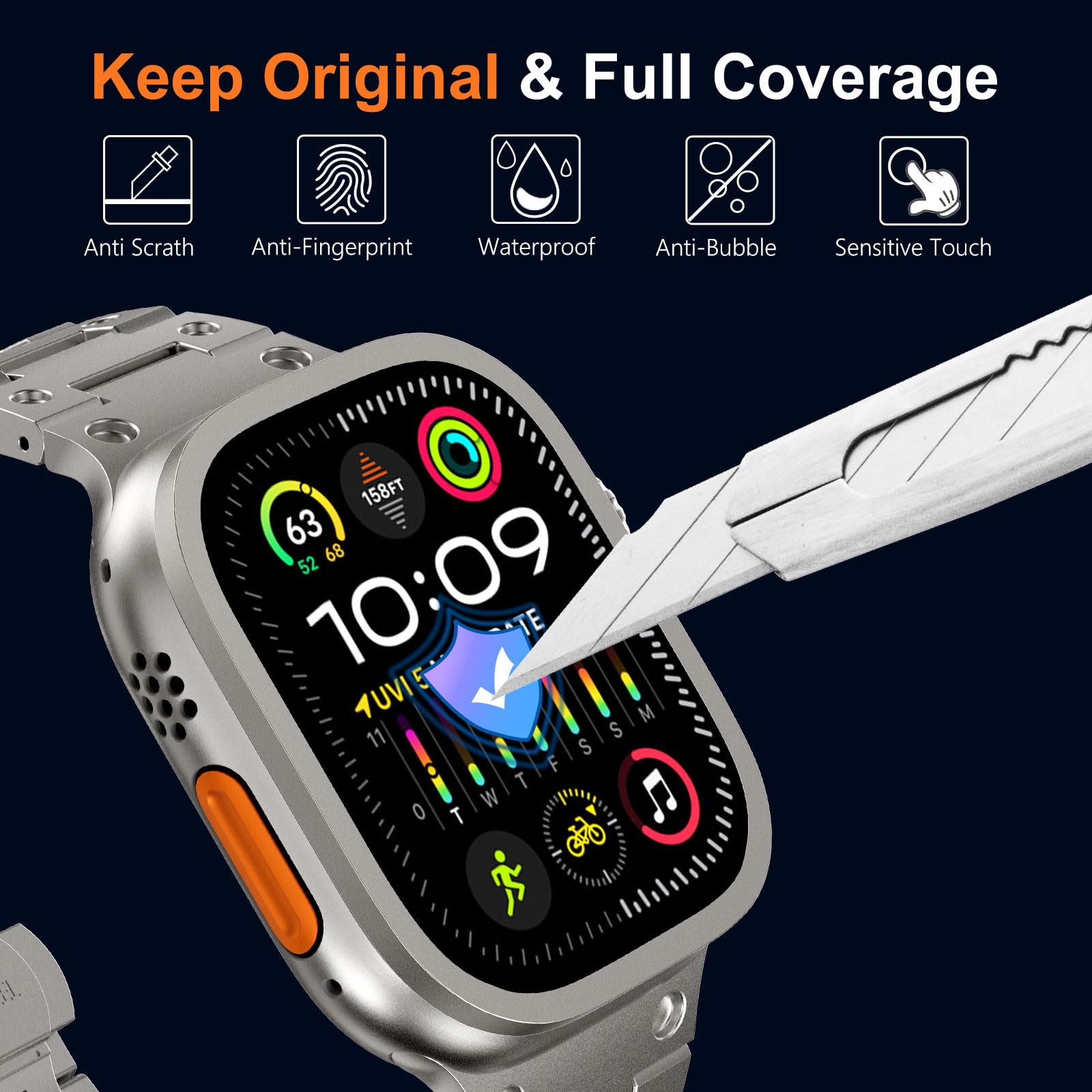 Tempered Glass for Apple Watch - Smart Watch Accessories 评论和价格