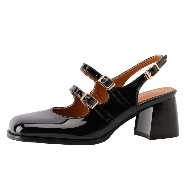 Elegant Women's High Heels Mar - Leather Classic Strap 评论和价格