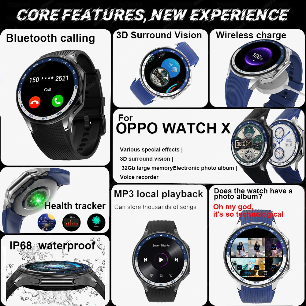 1.43 AMOLED Smart Watch 3D Sur - Smartwatch X 评论和价格