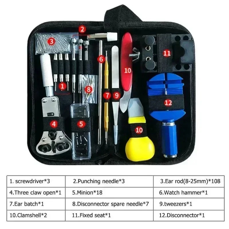 147 Pieces Watch Repair Tool S - Tool Kit Strap Change 评论和价格