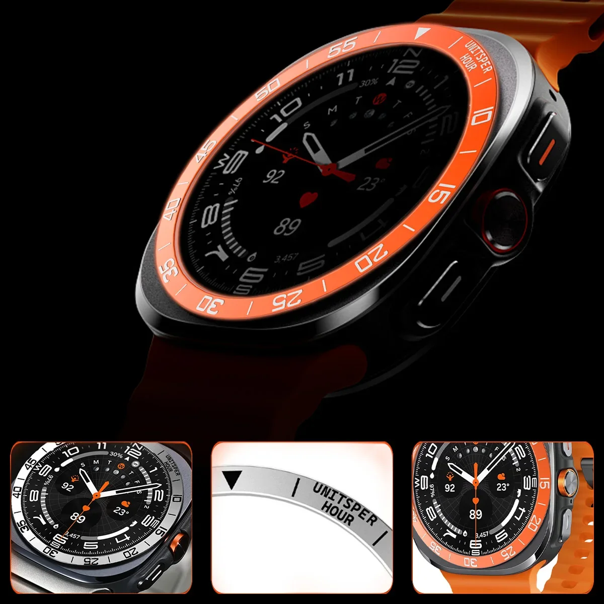 Metal Cover Bezel Ring Case Fo - Android Smartwatch Accessories 评论和价格