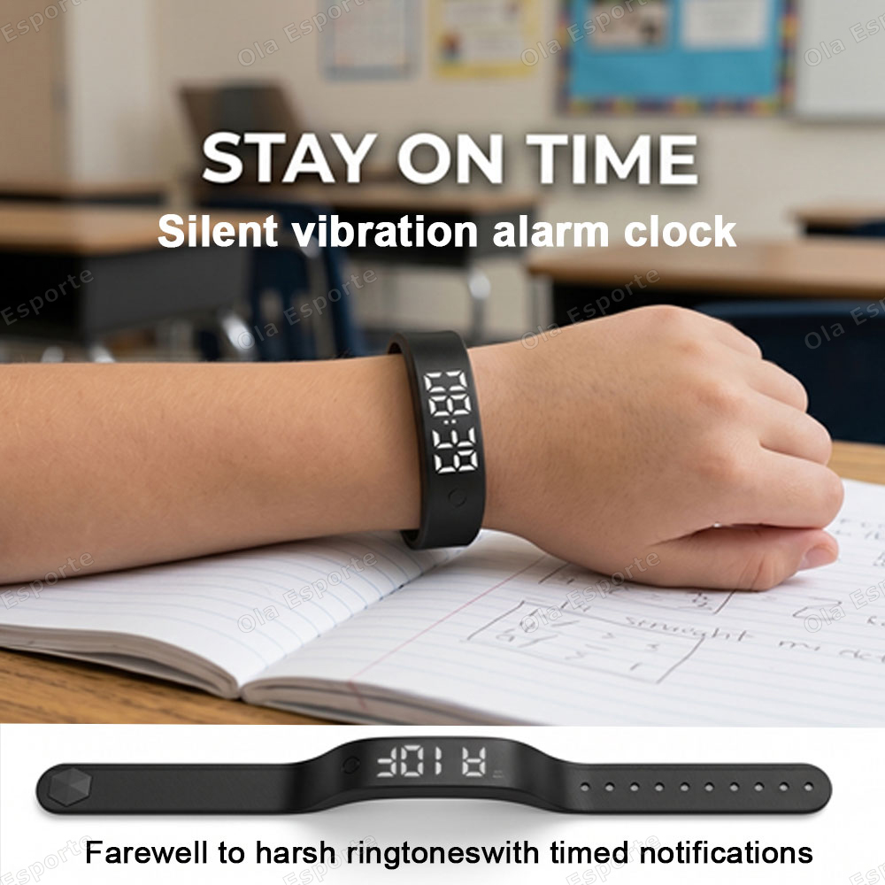 Vibrating Alarm Clock Watch He - Android Smartwatch Accessories 评论和价格