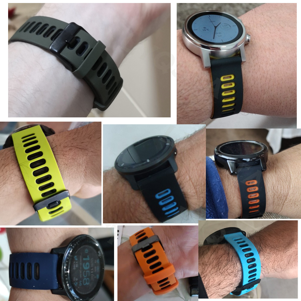 22mm Soft Silicone Watchband F - Xiaomi Smartwatch S3 Accessories 评论和价格