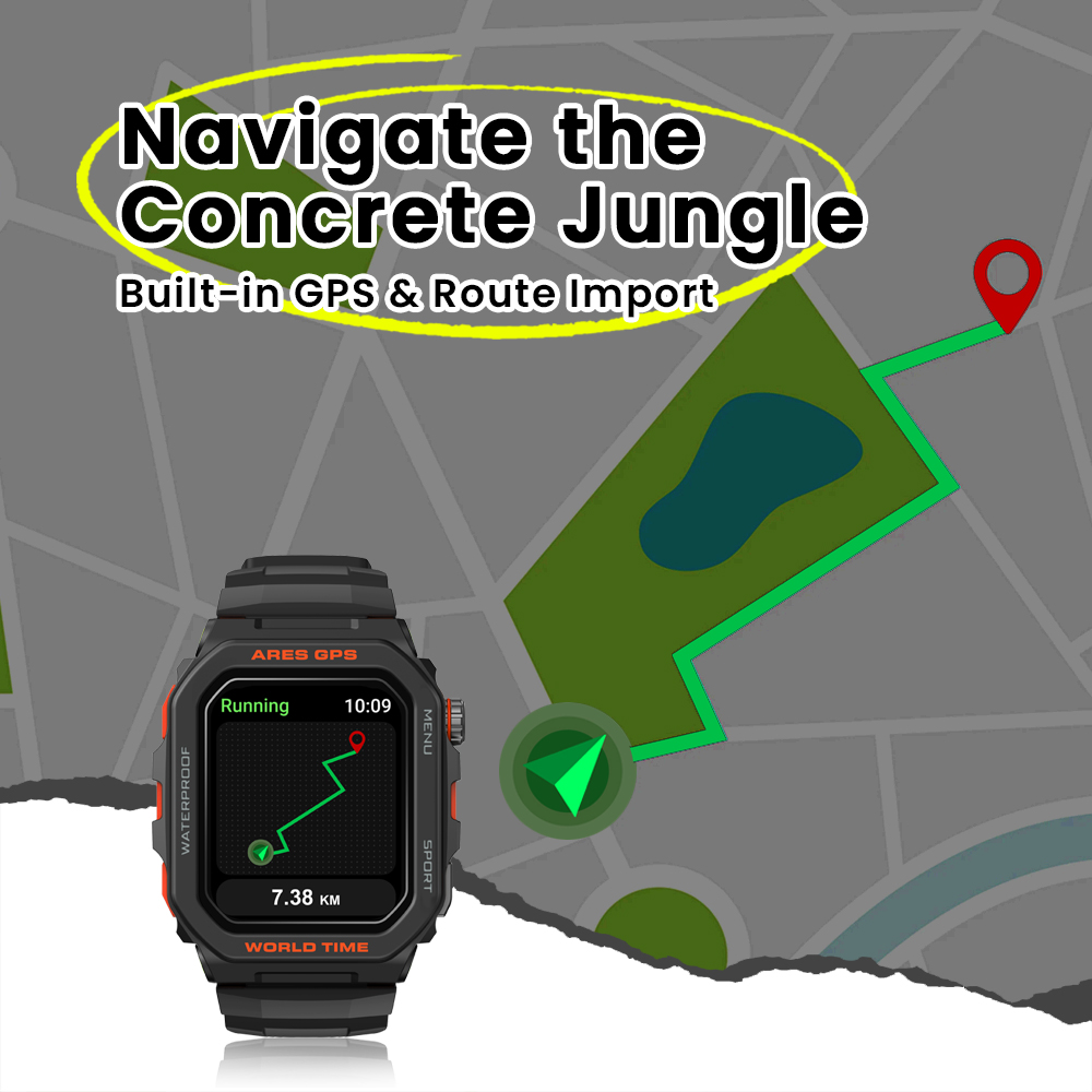 New Zeblaze Ares GPS Smart Wat - Smartwatch X 评论和价格