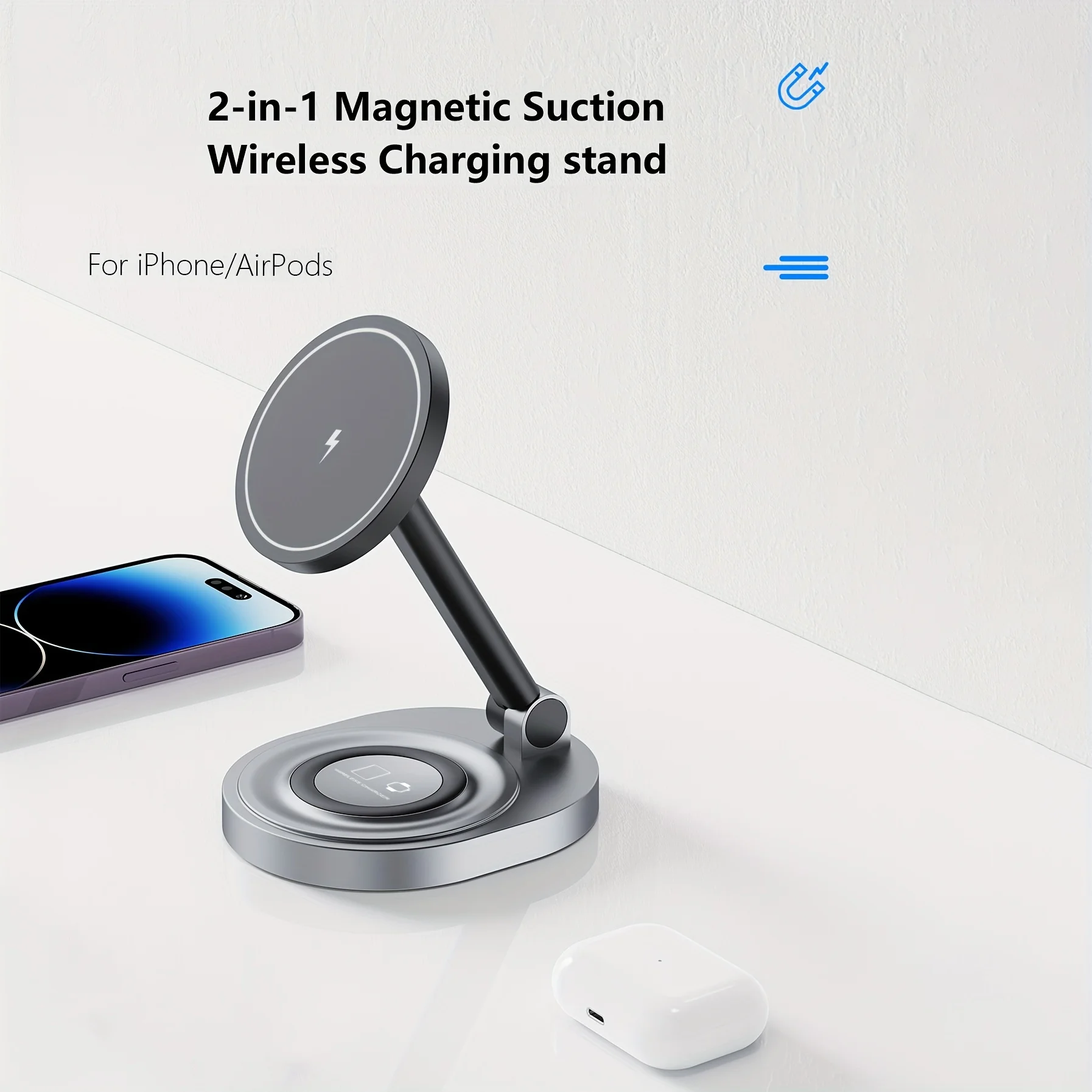 2 In 1 Magnetic Wireless Charg - Smartwatch X 评论和价格