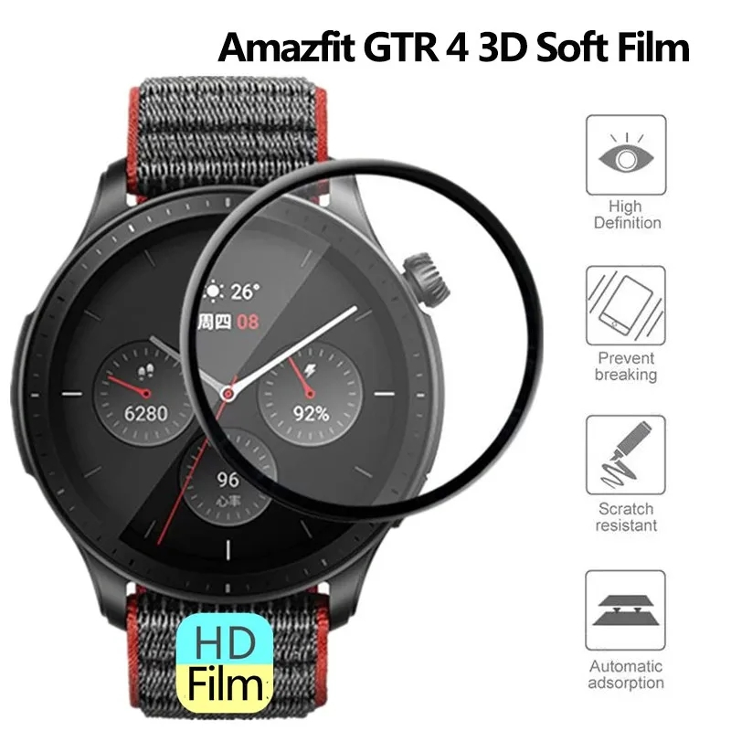 For Amazfit GTR 4 Screen Prote - Smart Watch Accessories 评论和价格