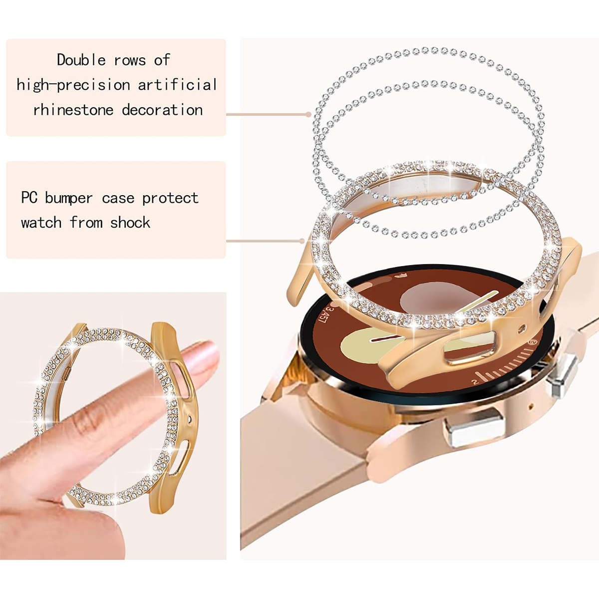 Case for Samsung Galaxy Watch  - Accessories For Galaxy Watch 5 评论和价格